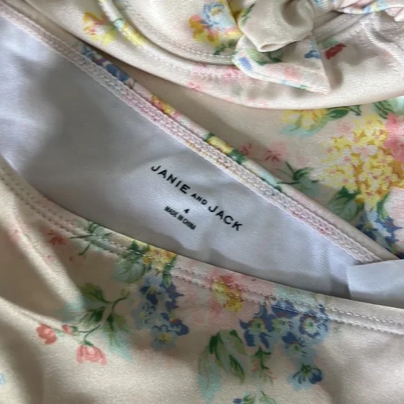 Janie and Jack bathing suit. Size 4